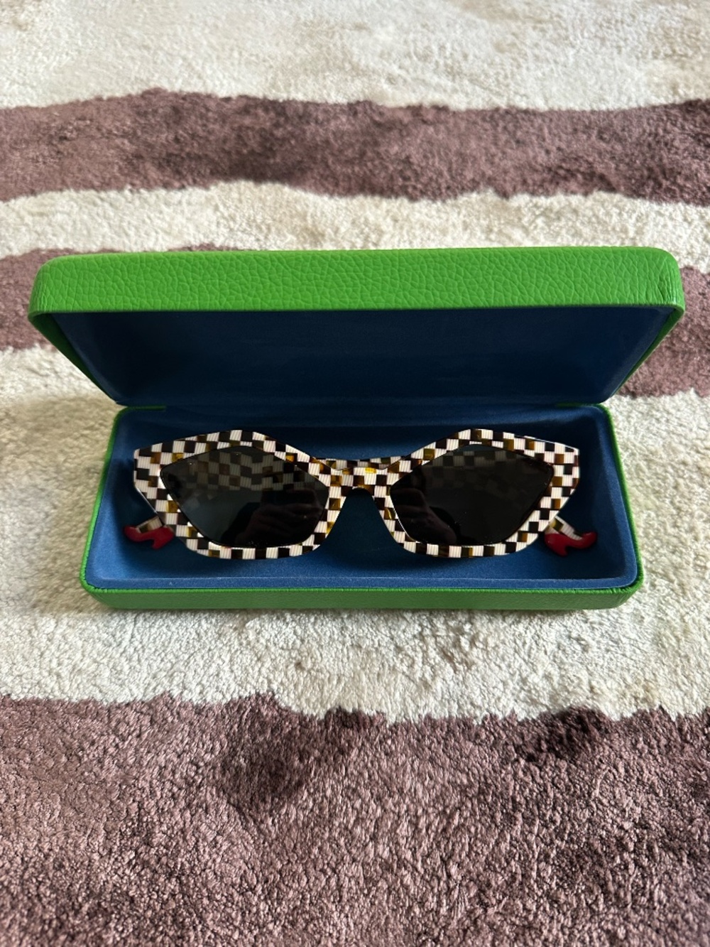 Fashion Brand Company Cat Eye Sunglasses White Tortoise Squares Miu Miu Prada